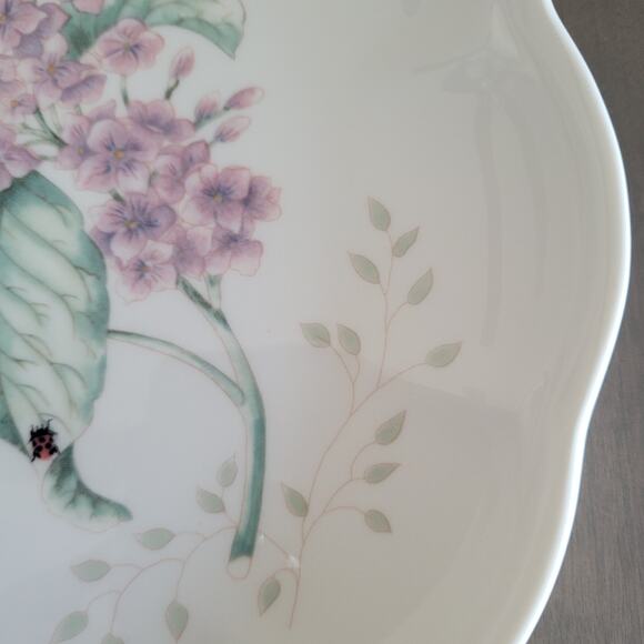Lenox Butterfly Meadow Salad Plate Luncheon Scalloped 9 Inch - Picture 4 of 7